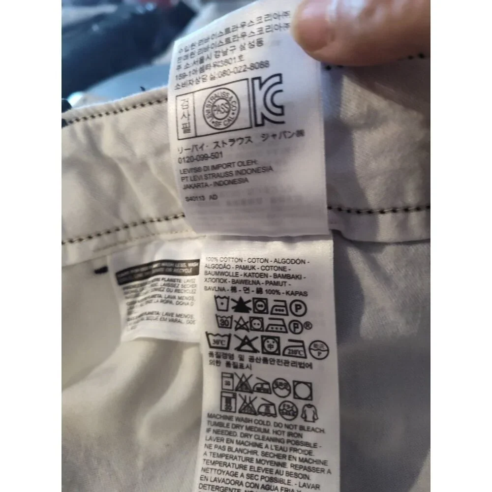 Levis Strauss Men Shorts 40 Black‎ 100% Cotton Chino Casual Outdoor CW-3013